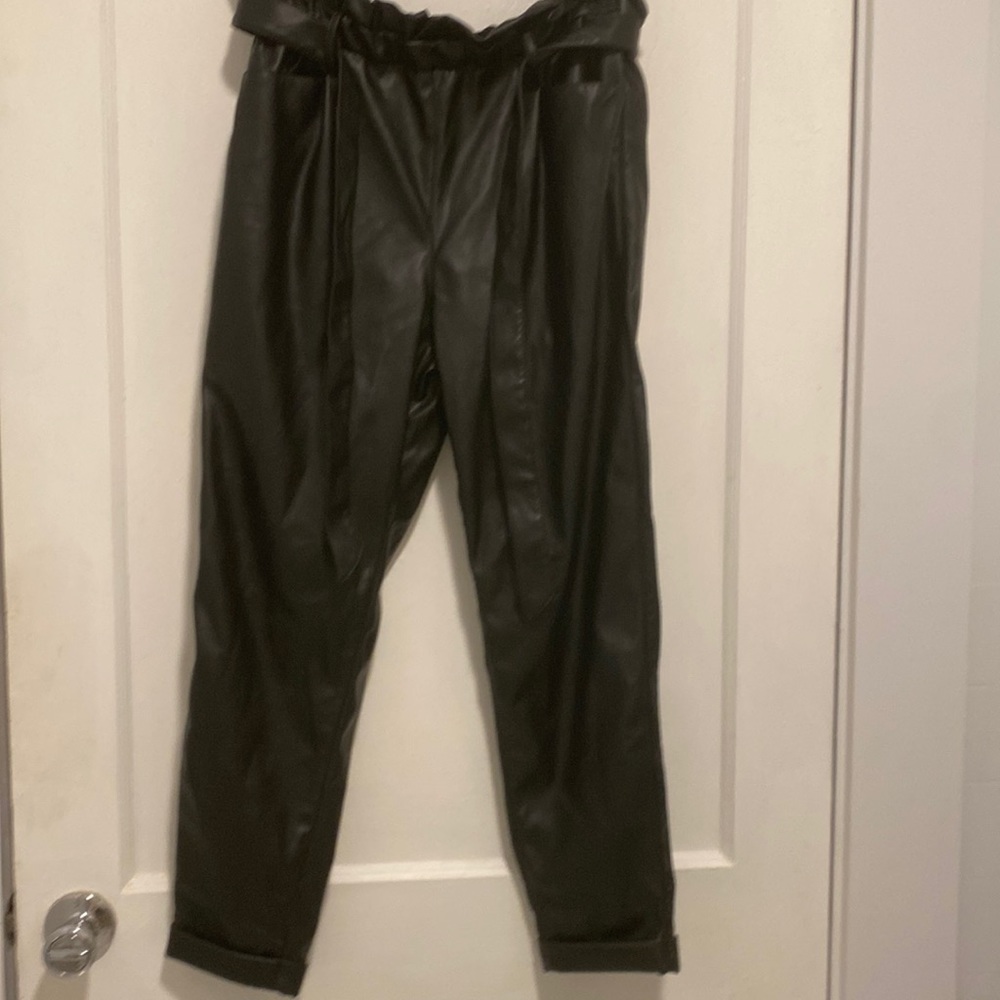 Nwt altar’d state black leather look pants